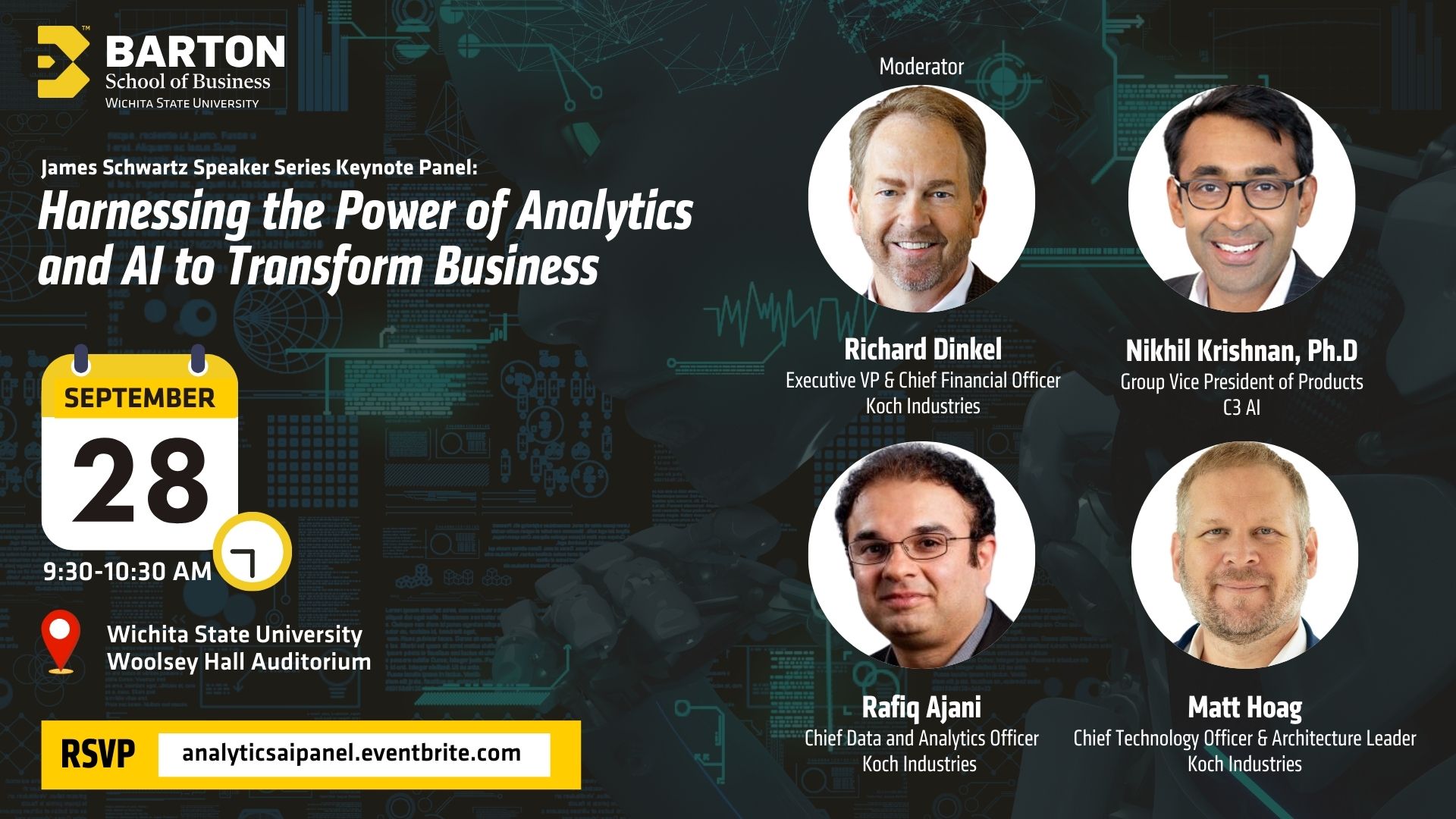 Barton School Announces Keynote Panel of Experts on Analytics and Artificial Intelligence