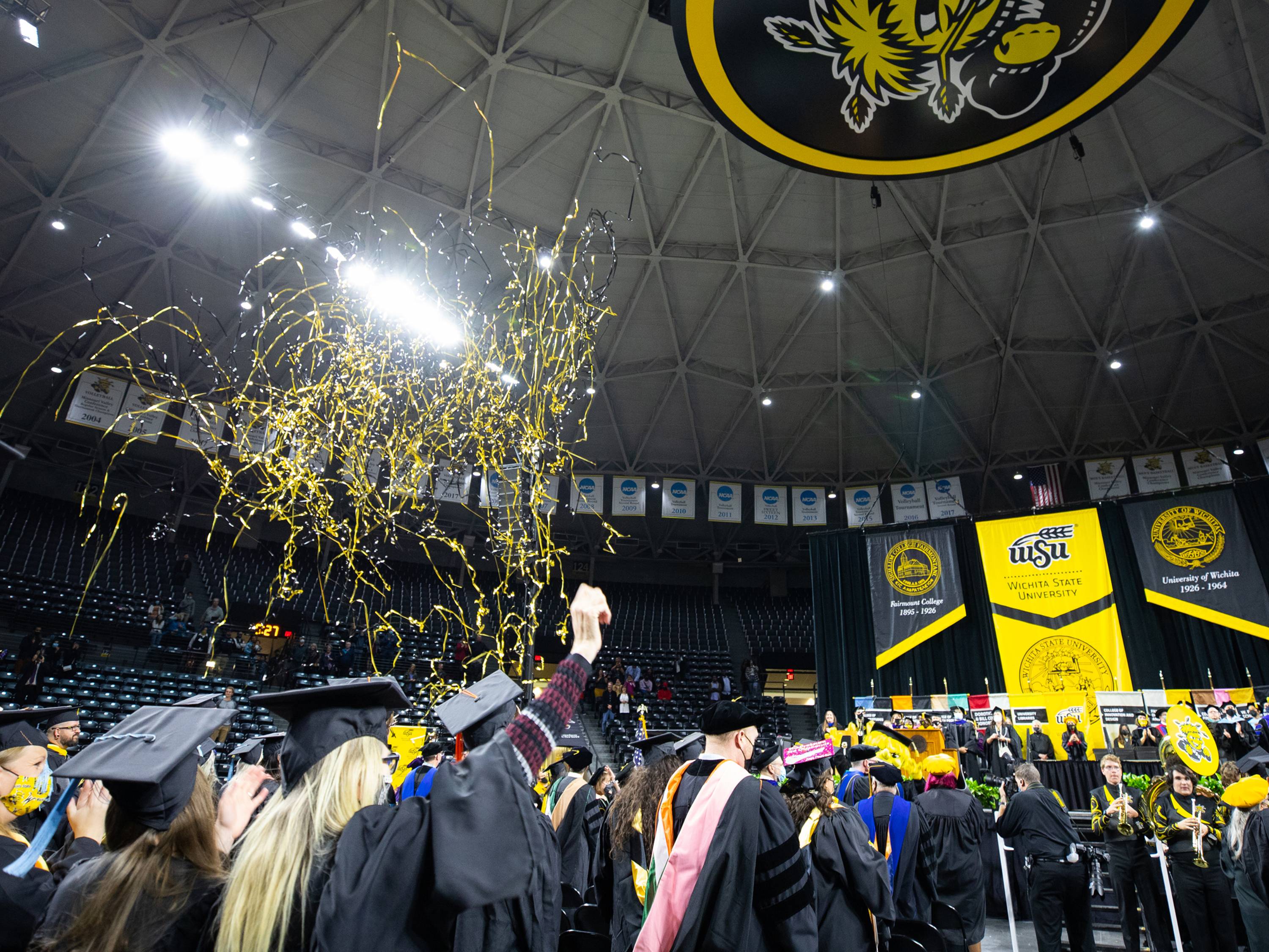 Students at graduation.