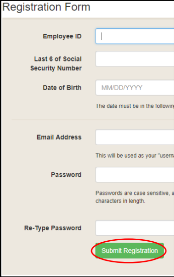 image having registration form