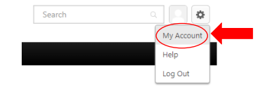 Select “My Account”