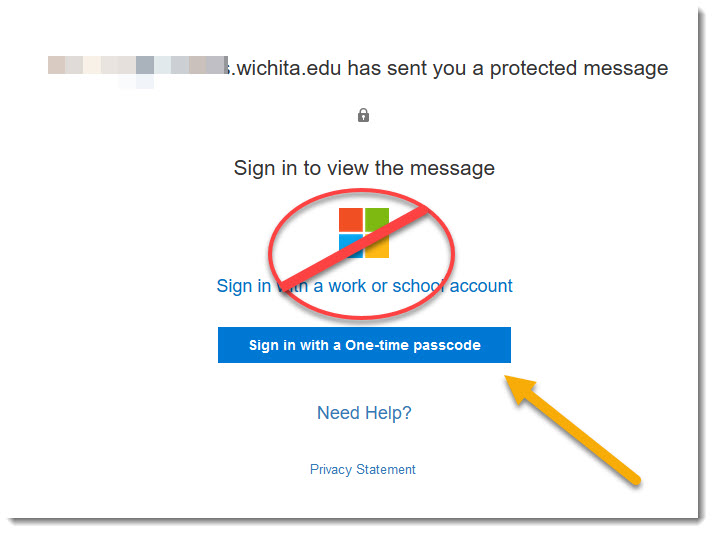 Sign in with passcode