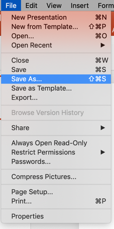 Save As